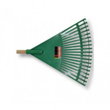 RAKE LEAF PLASTIC GREEN