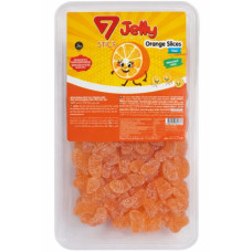 7 JELLY 225'S ORANGE SLICES SOUR TUB