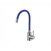 SINK MIXER DECK FLEXI HOSE WHT