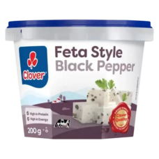 CLOVER FETA 200G B/PEPPER