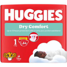 HUGGIES DRY COMFORT #1 84S