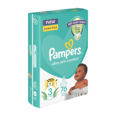 PAMPERS ACTIVE #3 76'S