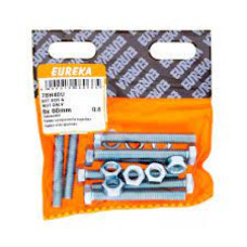 SET SCR&NUT GALV 8X60MM Q8